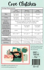 Cove Clutches Pattern