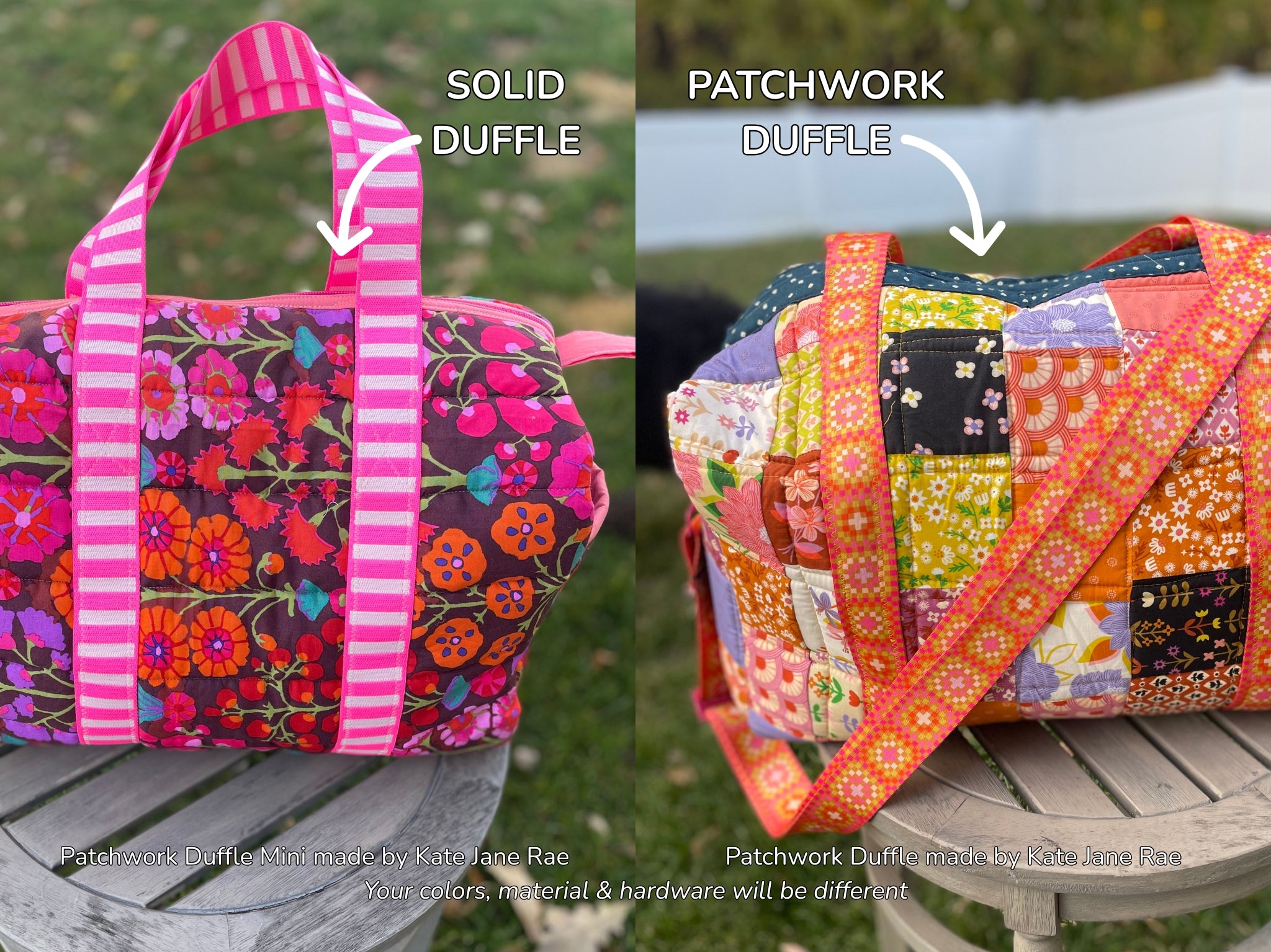 Patchwork Duffle Pattern + Fabric Kit