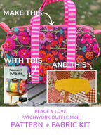 Patchwork Duffle Mini Pattern + Fabric Kit