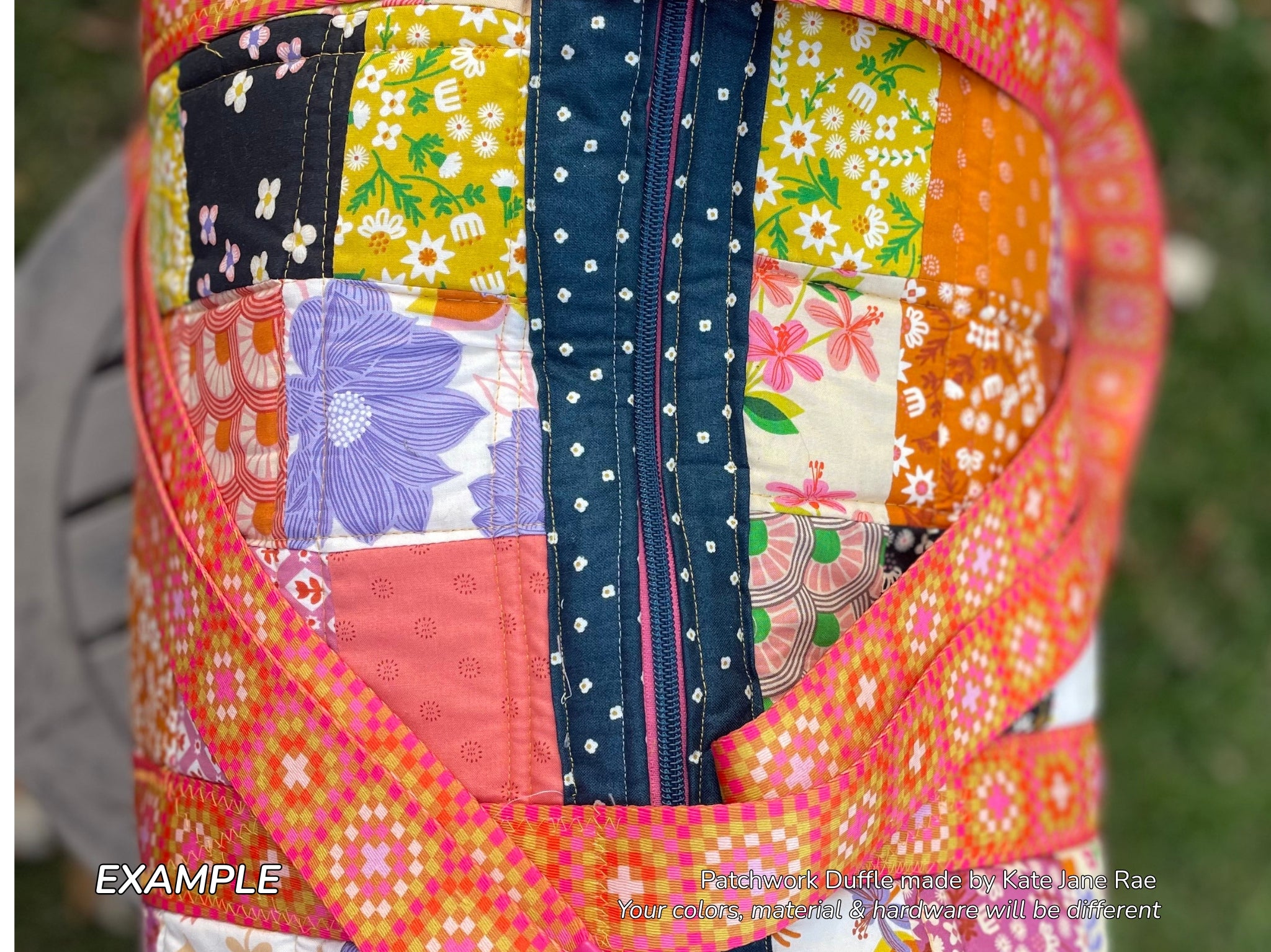 Patchwork Duffle Pattern + Fabric Kit