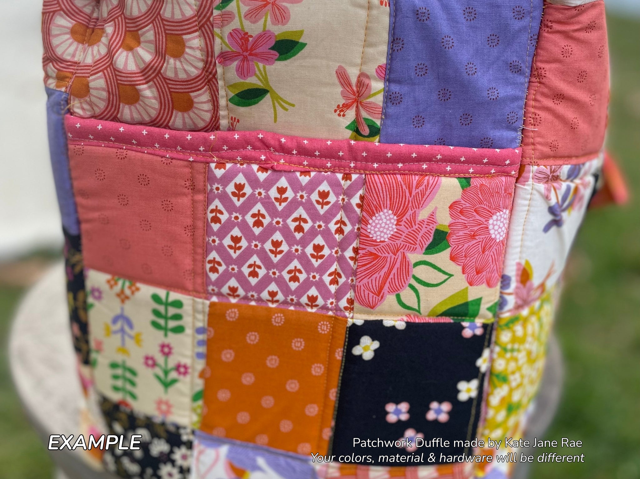 Patchwork Duffle Pattern + Fabric Kit