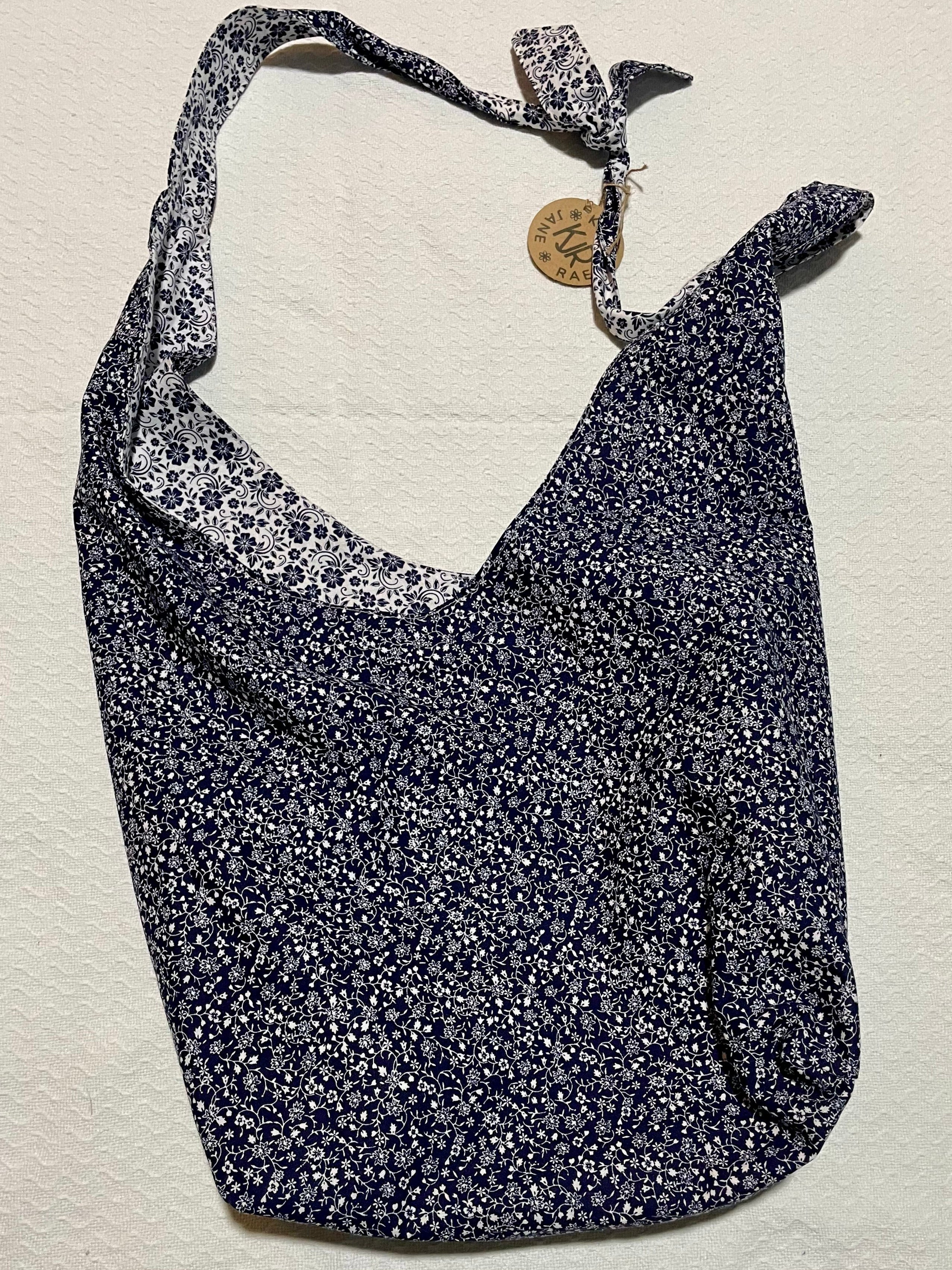 Floral-patterned face mask on a light background