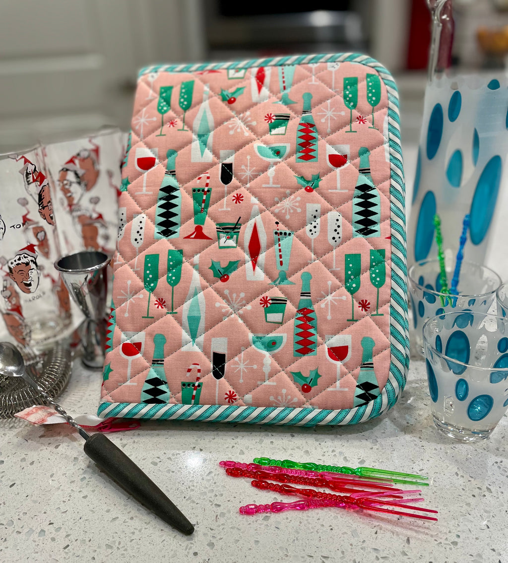 Handmade Rose Zippered Padfolio