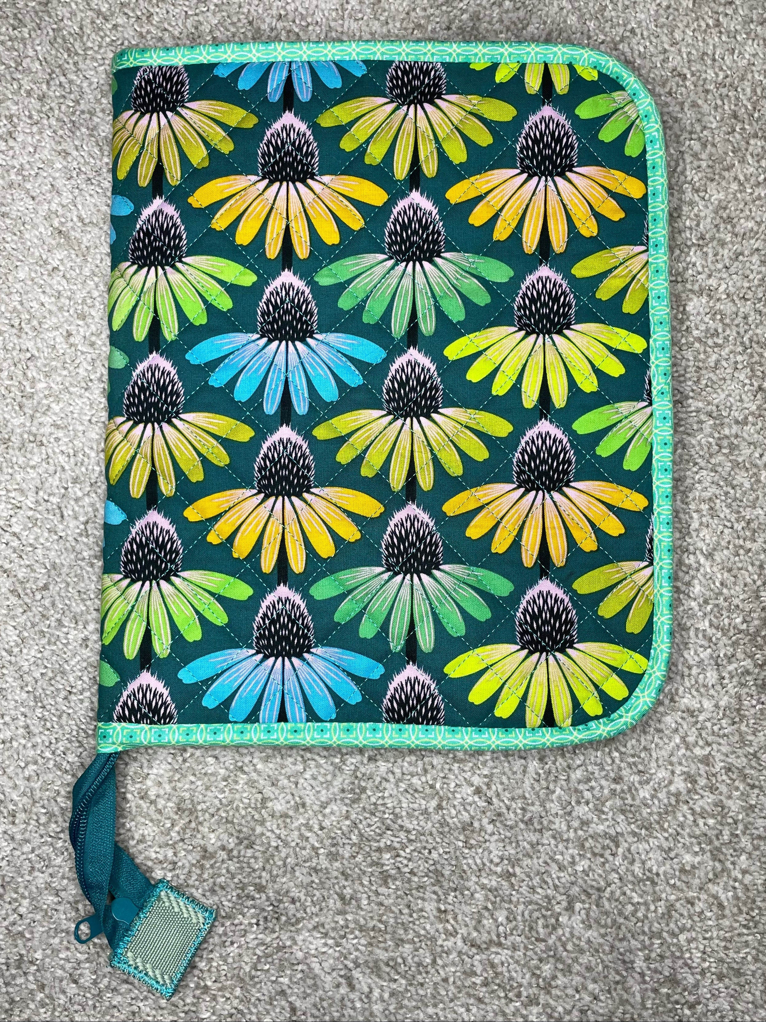 Floral patterned product on a textured surface