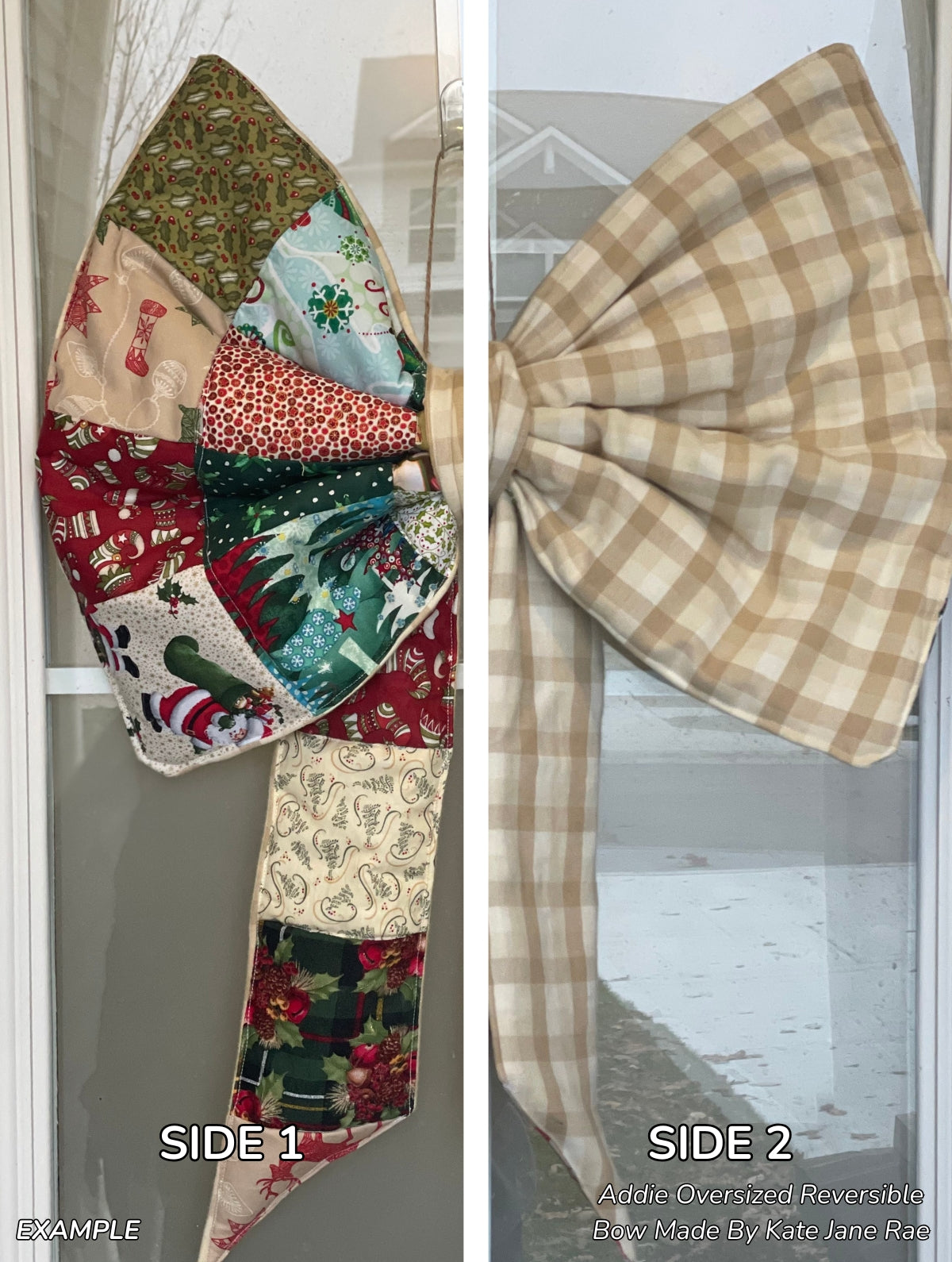 Addie Oversized Reversible Bow - Digital Pattern