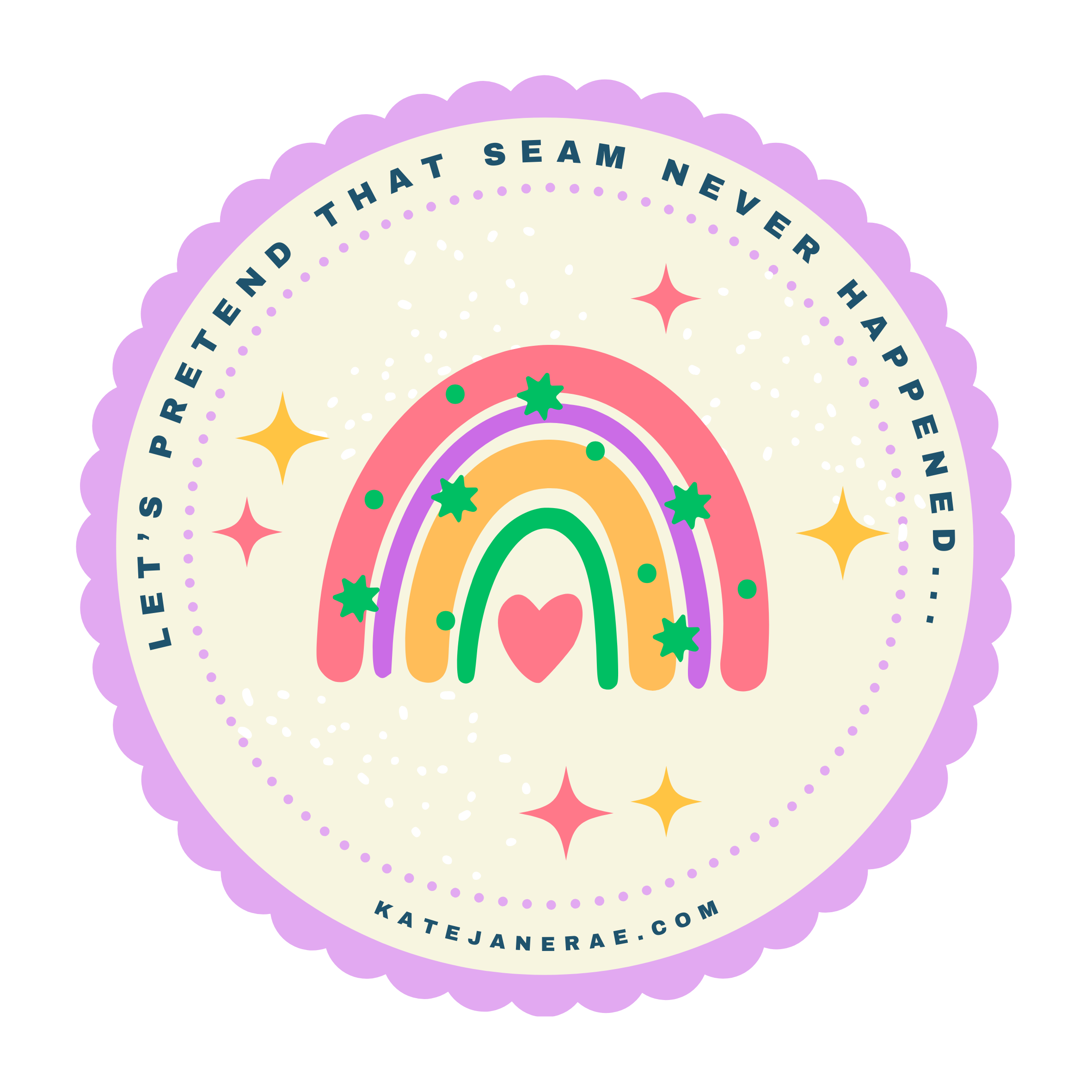 Let's Pretend That Seam Never Happened... Sticker