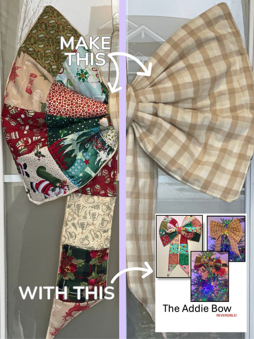 Addie Oversized Reversible Bow - Digital Pattern