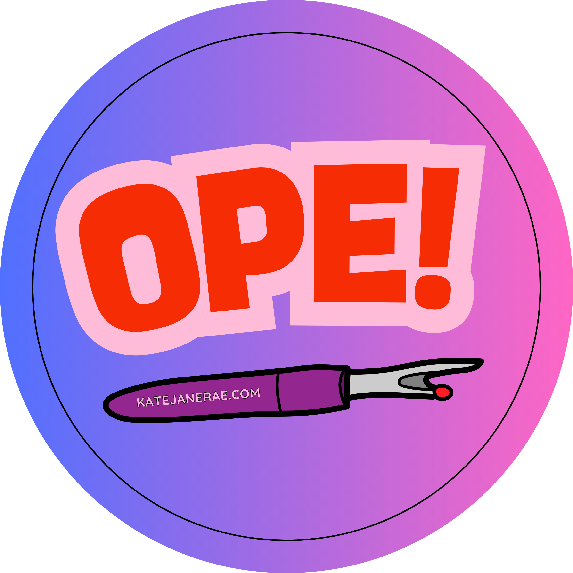 Ope! Sticker