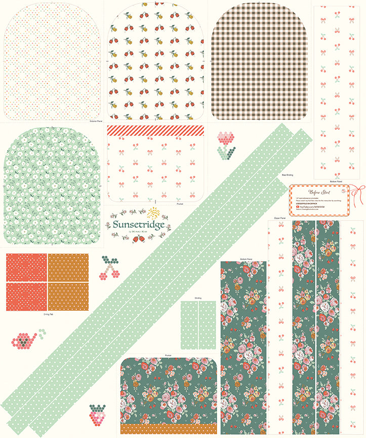 Riley Blake Sunsetridge Backpack Panel