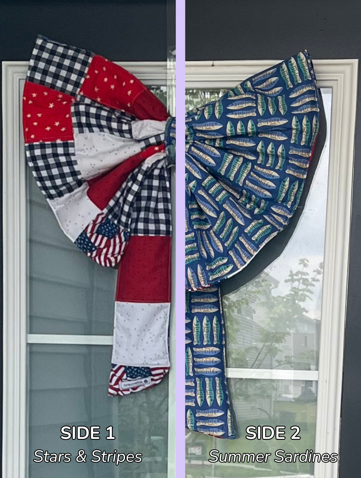 Handmade Addie Oversized Reversible Bow