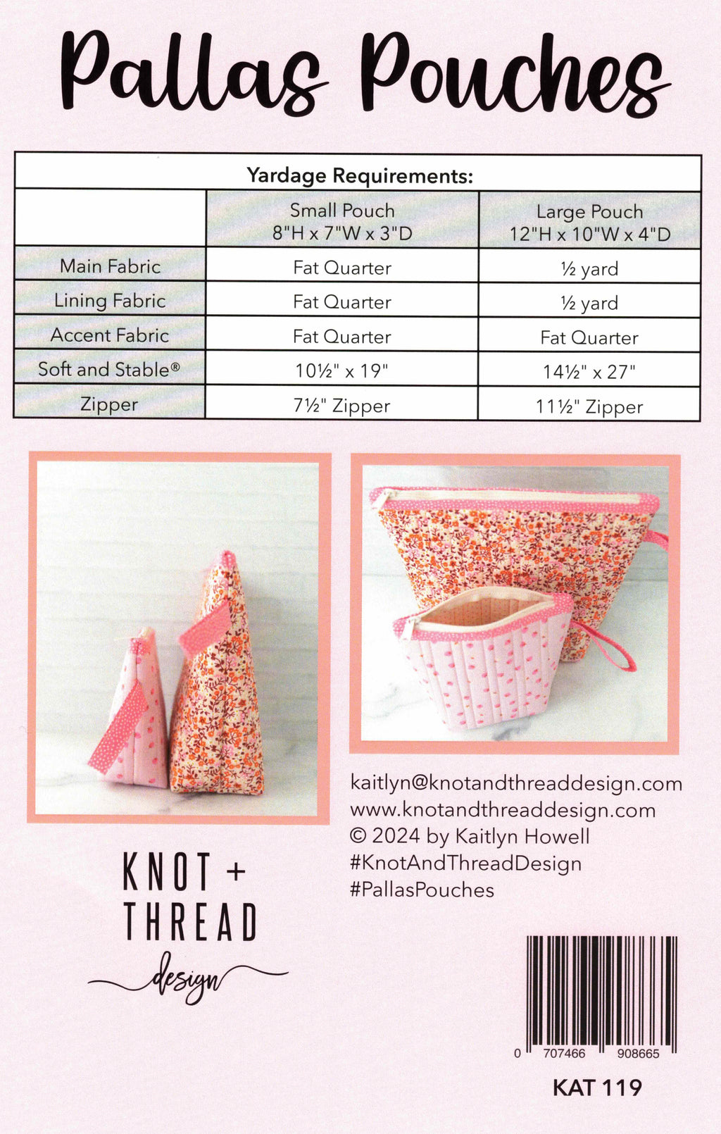 Pallas Pouches Pattern